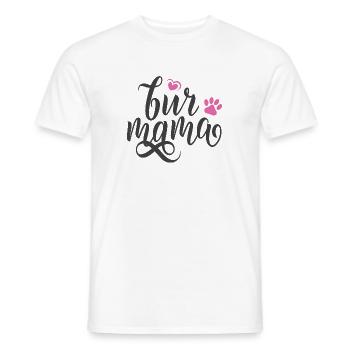 Pour maman - T-shirt homme - blanc - Devant - AI Model Male 178 dark (178cm)