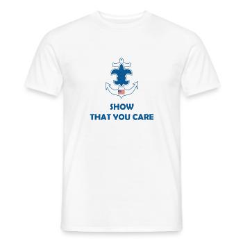Scouts de mer Loi Vœu - T-shirt homme - blanc - Devant - AI Model Male 178 dark (178cm)