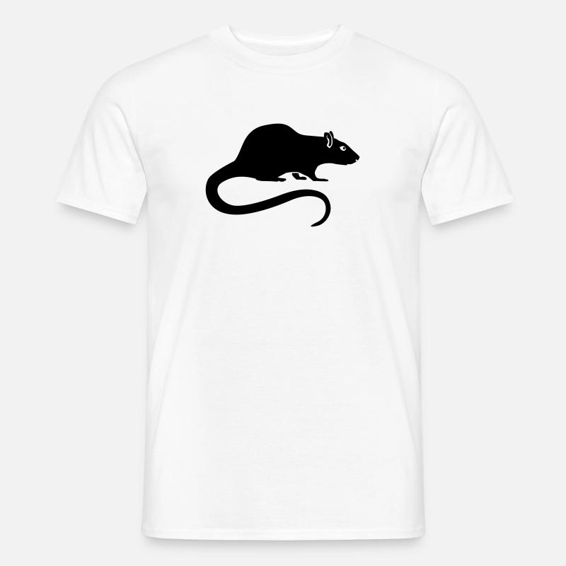 Ratte - Männer T-Shirt - Weiß