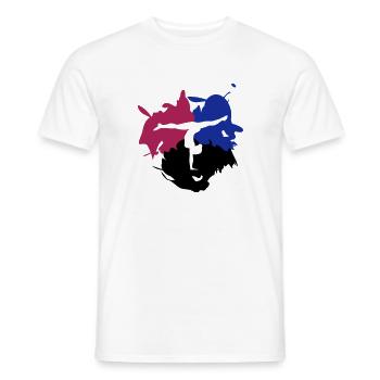 Turnen, Turner & Farb - Splash - Männer T-Shirt - Weiß - Vorne - AI Model Male 178 dark (178cm)