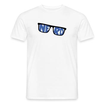 nerd coder server download cyberspace programmer - Männer T-Shirt - Weiß - Vorne - AI Model Male 178 dark (178cm)