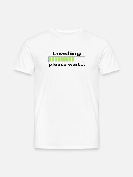 Geek loading - Men's T-Shirt - white