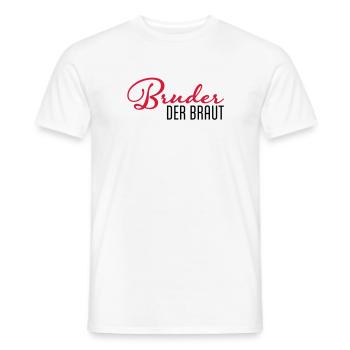frère de la mariée - T-shirt homme - blanc - Devant - AI Model Male 178 dark (178cm)