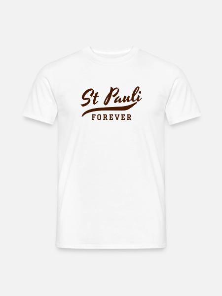 St Pauli Forever - Männer T-Shirt - Weiß
