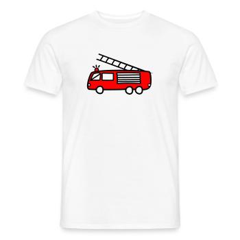 Feuerwehrauto, Feuerwehrauto, Feuerwehrmann - Männer T-Shirt - Weiß - Vorne - AI Model Male 178 dark (178cm)