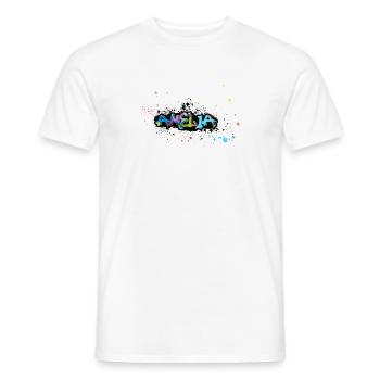 Amelia ,blumen,blumenkranz,floral,graffiti - Männer T-Shirt - Weiß - Vorne - AI Model Male 178 dark (178cm)