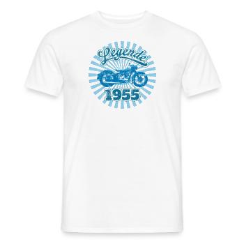 Motorrad Legende 1955 DDR - Männer T-Shirt - Weiß - Vorne - AI Model Male 178 dark (178cm)