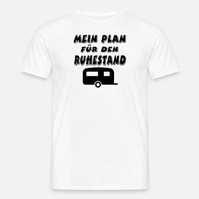 Camping - Männer T-Shirt - Weiß