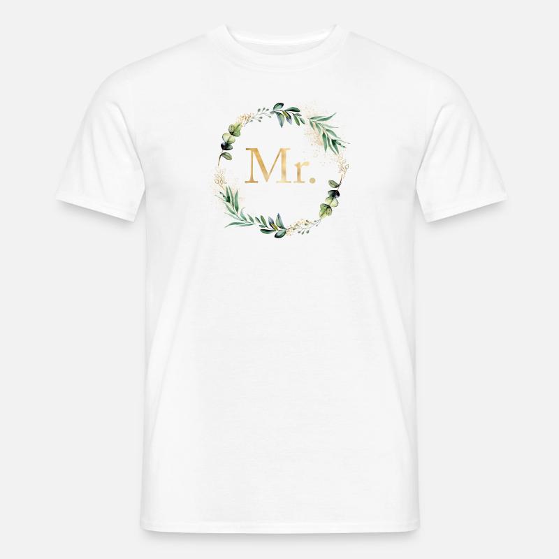 Mr.! personalisierbar - Männer T-Shirt - Weiß