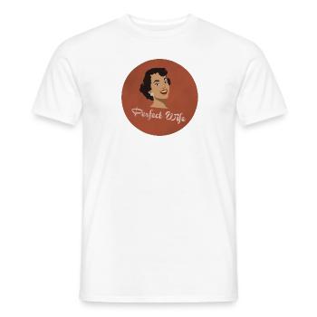 La femme parfaite - T-shirt homme - blanc - Devant - AI Model Male 178 dark (178cm)
