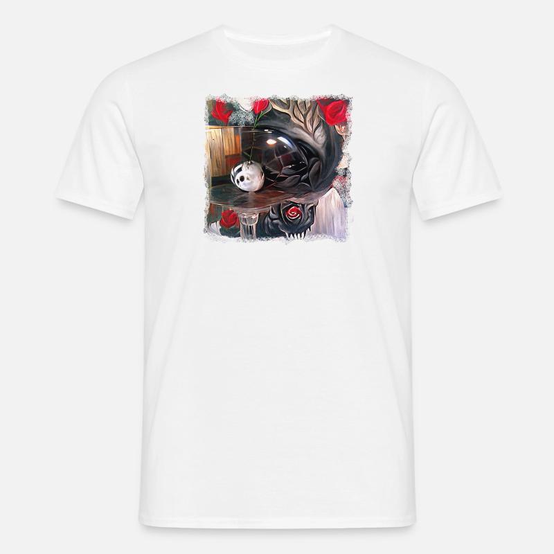 Dämonisches Tischritual - Männer T-Shirt - Weiß