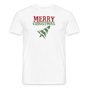 Merry christmas - Männer T-Shirt - Weiß - Vorne - AI Model Male 178 dark (178cm)