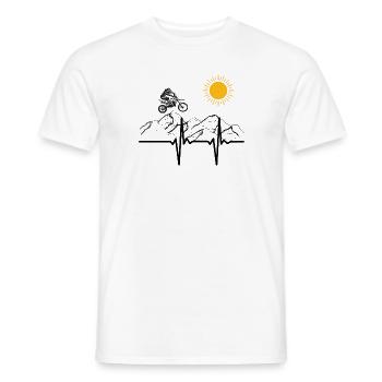 Motorcycle - Men's T-Shirt - white - Front - AI Model Male 178 dark (178cm)