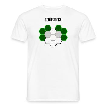 Coole Socke - Männer T-Shirt - Weiß - Vorne - AI Model Male 178 dark (178cm)