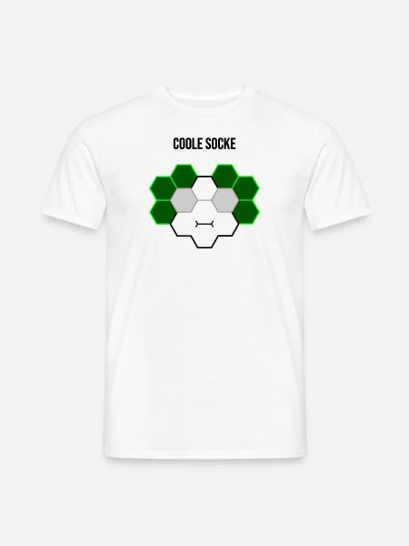 Coole Socke - Männer T-Shirt - Weiß