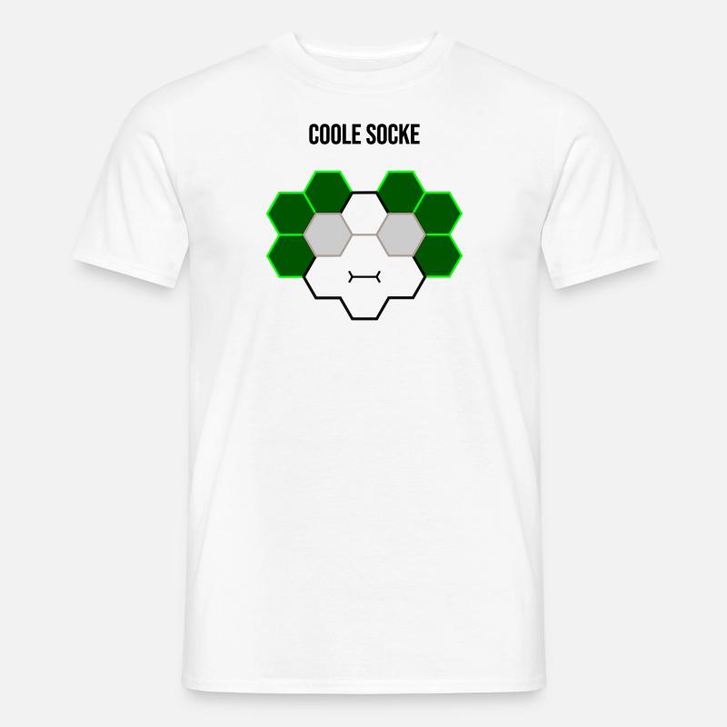 Coole Socke - Männer T-Shirt - Weiß