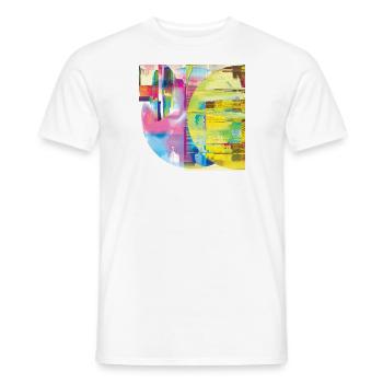 DJBoldOne NewEarth LightClub Art 01 - Männer T-Shirt - Weiß - Vorne - AI Model Male 178 dark (178cm)