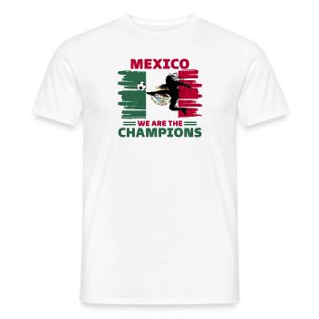 Mexico Football 2022 supporter Mexican Football - Men's T-Shirt - white - Front - AI Model Male 178 dark (178cm)