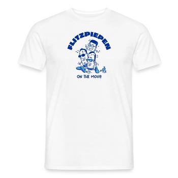 Flitzpiepen on the move - Männer T-Shirt - Weiß - Vorne - AI Model Male 178 dark (178cm)
