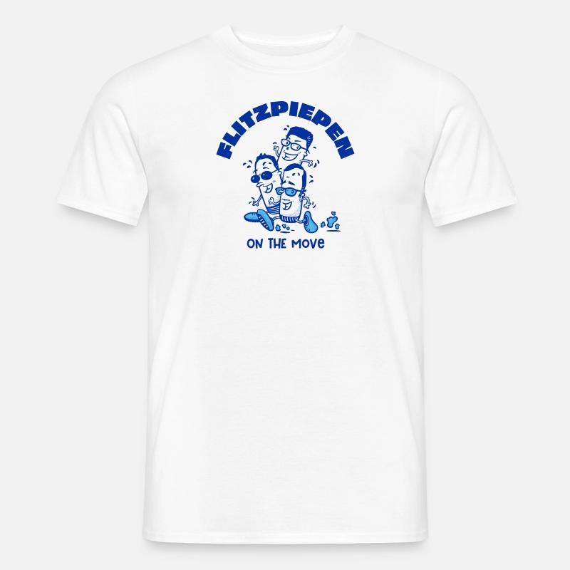 Flitzpiepen on the move - Männer T-Shirt - Weiß