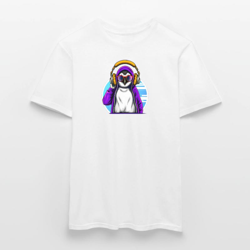 Cooler Pinguin mit Pullover Männer T-Shirt