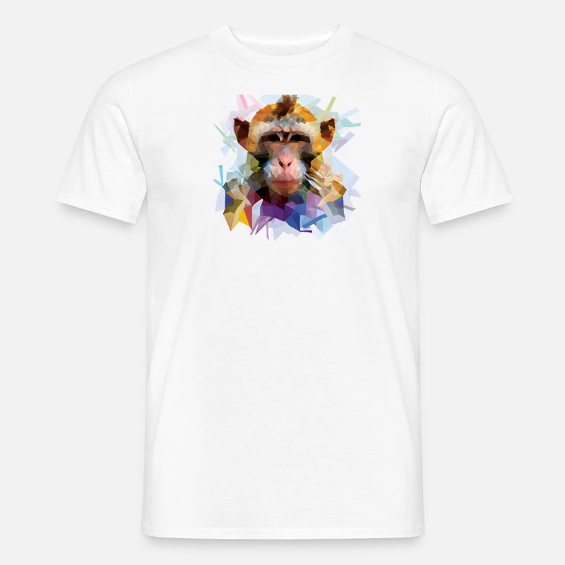 Abstrakter Pride and Power Affe - Männer T-Shirt - Weiß