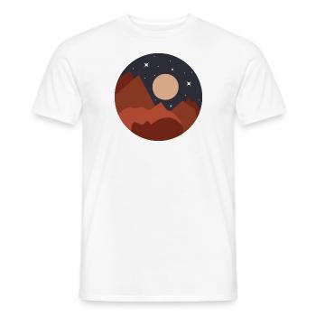 Aménagement paysager de Mountain Night. - T-shirt homme - blanc - Devant - AI Model Male 178 dark (178cm)