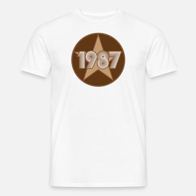1987 College Star 3c - Männer T-Shirt - Weiß