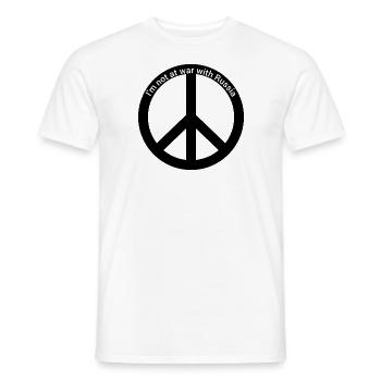 Ein Shirt zum Frieden - Männer T-Shirt - Weiß - Vorne - AI Model Male 178 dark (178cm)
