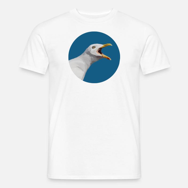 Vogel - Männer T-Shirt - Weiß