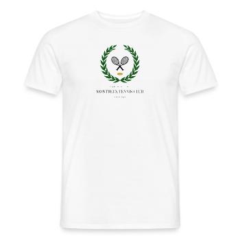 Montreux tennis Club - T-shirt homme - blanc - Devant - AI Model Male 178 dark (178cm)