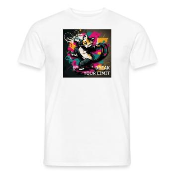 Break Your Limit - Männer T-Shirt - Weiß - Vorne - AI Model Male 178 dark (178cm)