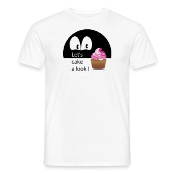 Cake a Look - T-shirt homme - blanc - Devant - AI Model Male 178 dark (178cm)