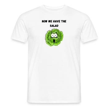 Jetzt haben wir den Salat - Männer T-Shirt - Weiß - Vorne - AI Model Male 178 dark (178cm)