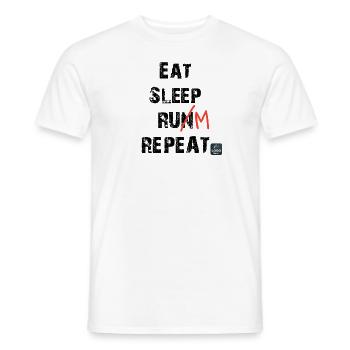 HUMOUR ==> pour la team RHUM - T-shirt homme - blanc - Devant - AI Model Male 178 dark (178cm)