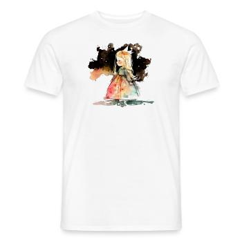 Princess Watercolors Gorgeous - Men's T-Shirt - white - Front - AI Model Male 178 dark (178cm)