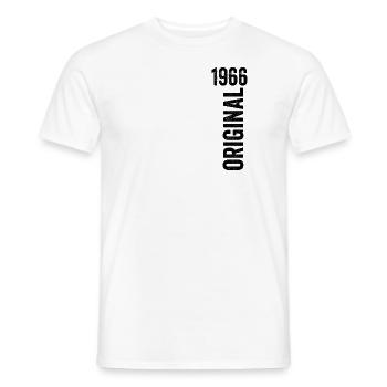 1966 Original Birthday Gift 1966 - Men's T-Shirt - white - Front - AI Model Male 178 dark (178cm)