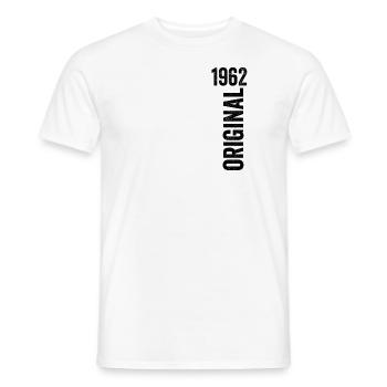 1962 Original Birthday Gift 1962 - Men's T-Shirt - white - Front - AI Model Male 178 dark (178cm)