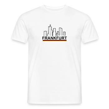 Frankfurt - Men's T-Shirt - white - Front - AI Model Male 178 dark (178cm)