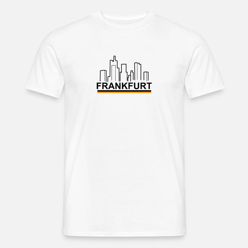 Frankfurt - Männer T-Shirt - Weiß
