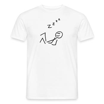 Zzzz - Männer T-Shirt - Weiß - Vorne - AI Model Male 178 dark (178cm)