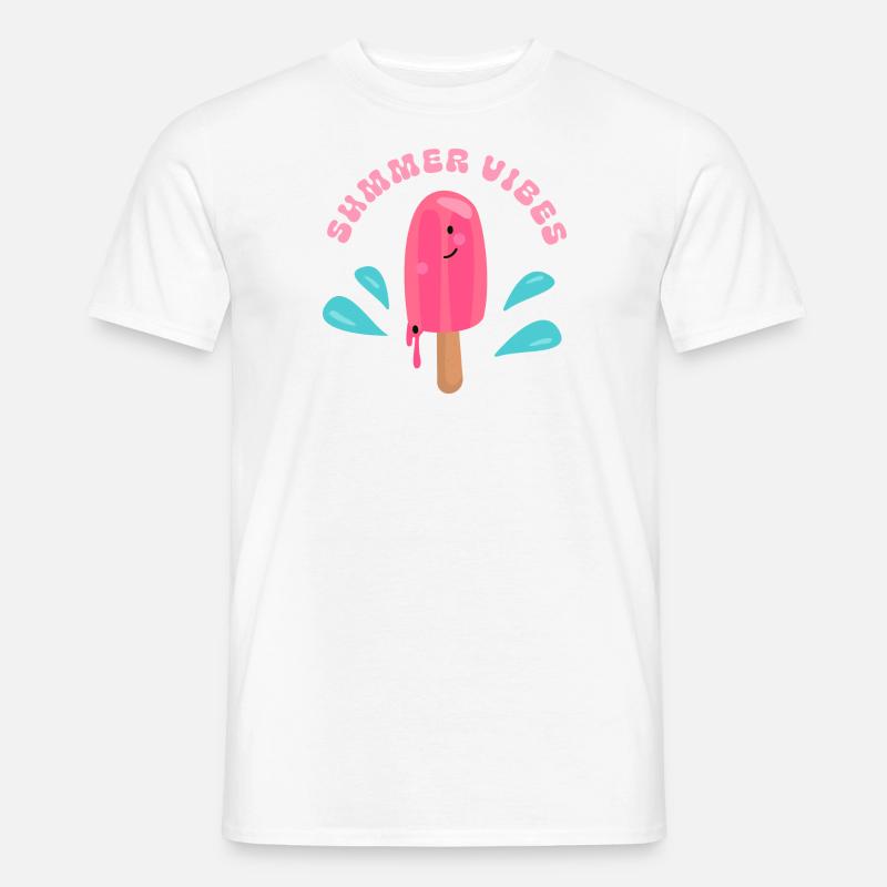 Sommer - Männer T-Shirt - Weiß