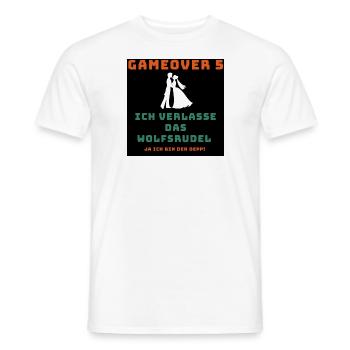 Wolfsrudel Junggeselle - Männer T-Shirt - Weiß - Vorne - AI Model Male 178 dark (178cm)