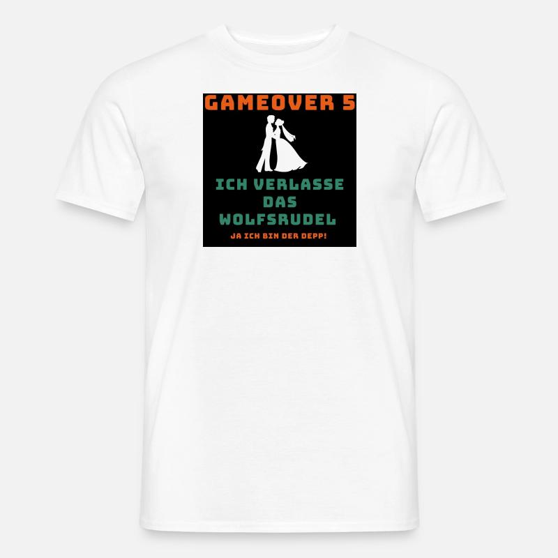 Wolfsrudel Junggeselle - Männer T-Shirt - Weiß