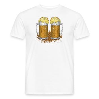 Pints - Männer T-Shirt - Weiß - Vorne - AI Model Male 178 dark (178cm)
