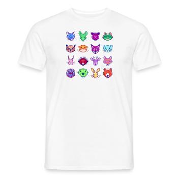 Waldfreunde Popart - Männer T-Shirt - Weiß - Vorne - AI Model Male 178 dark (178cm)