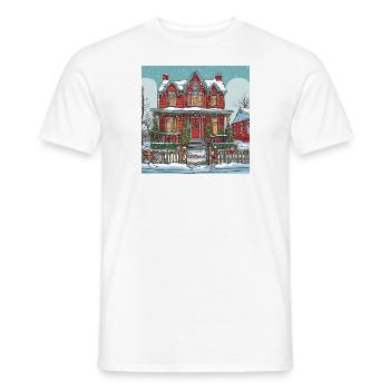 Noël de la Maison Rouge - T-shirt homme - blanc - Devant - AI Model Male 178 dark (178cm)
