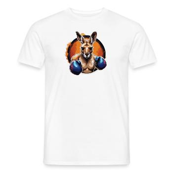 Känguru / Tier / Australien / Beuteltier / Outback - Männer T-Shirt - Weiß - Vorne - AI Model Male 178 dark (178cm)