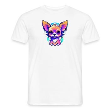 Chihuahua Hund Zeichnung - Männer T-Shirt - Weiß - Vorne - AI Model Male 178 dark (178cm)