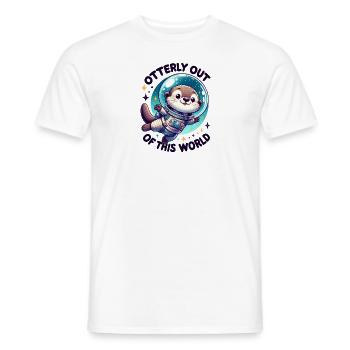 Otterly Adorable Astronaute - T-shirt homme - blanc - Devant - AI Model Male 178 dark (178cm)